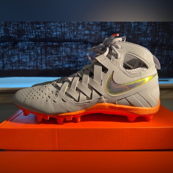 NIKE HUARACHE V LAX LE WOLF GREY SIZE 11.5 - Picture 2 of 8